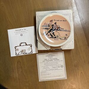 Normam Rockwell Plate Die Walk Am Rhein Rockwell On Tour Newell Pottery Knowles